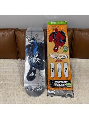 HUF x Marvel Spiderman Skateboard Spider-Man Issue #321 Blind Bag 8.25" OPENED